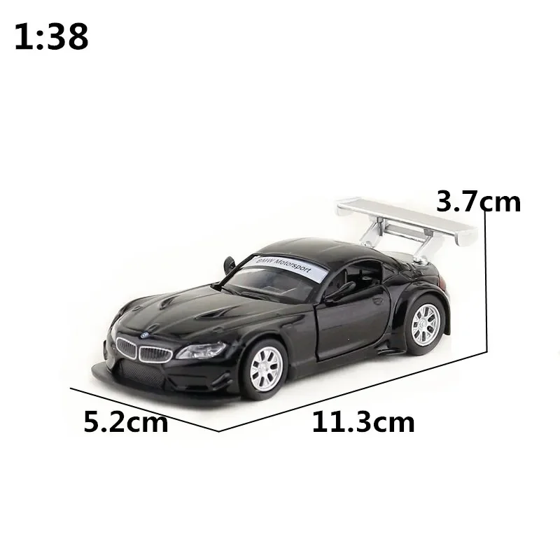 1:38 BMW Z4 GT3 Alloy pull-back vehicle model Diecast Metal Model Car Random color