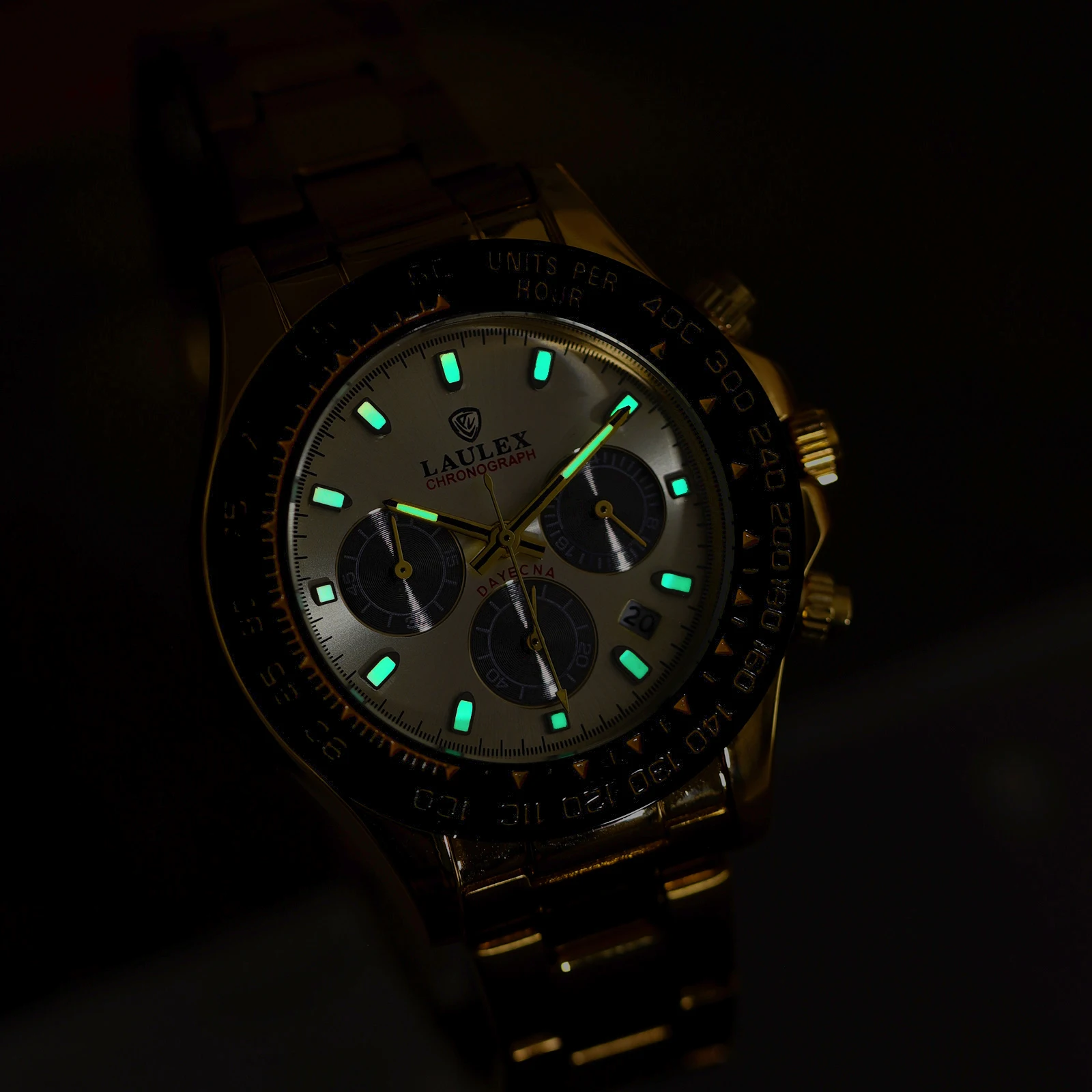 2024 LAULEX Authentic Luxury Top Brand Series Fashion Business Sports Fully Automatic Quartz Movement with Quartz Watch
