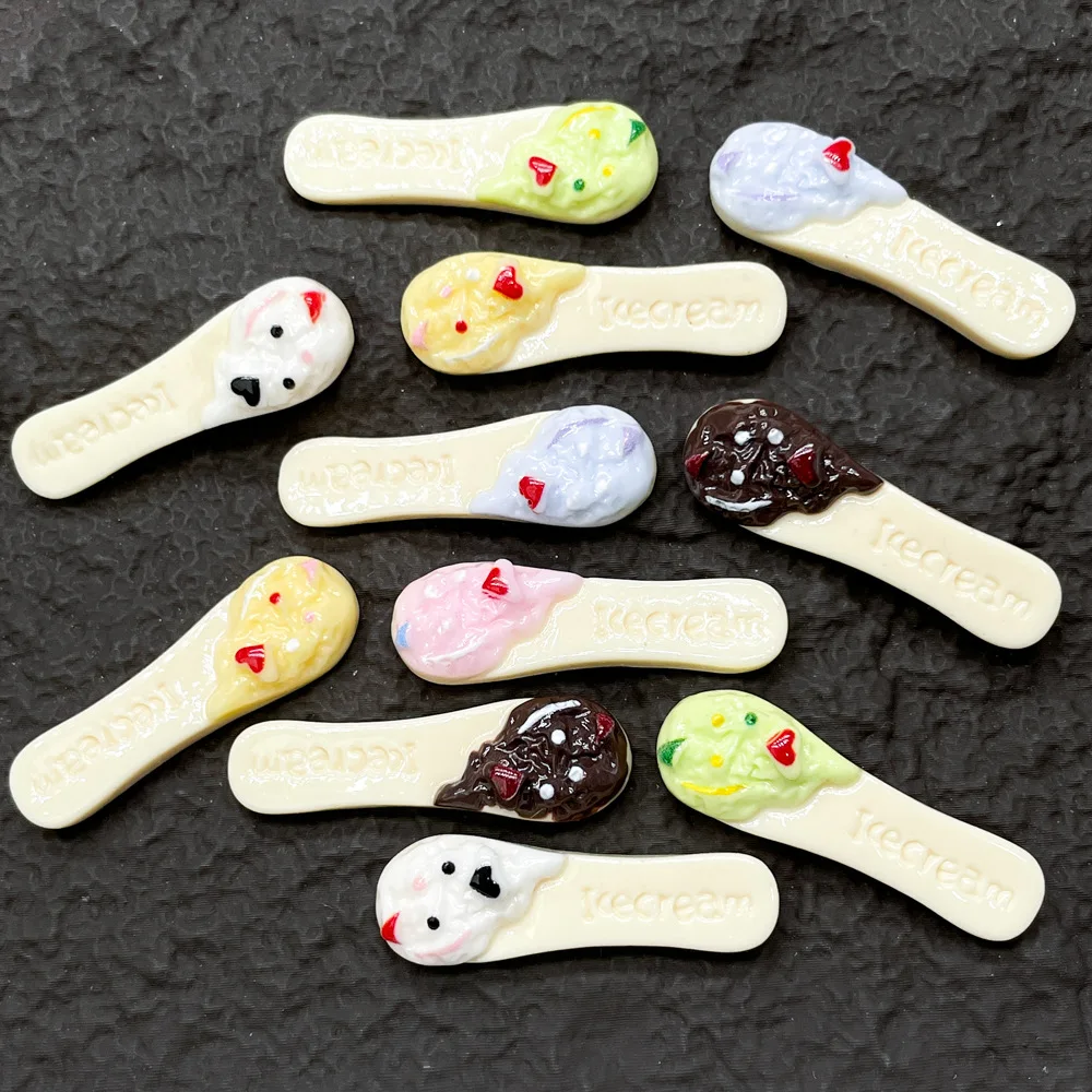 5Pcs Ice Cream Wood… - image