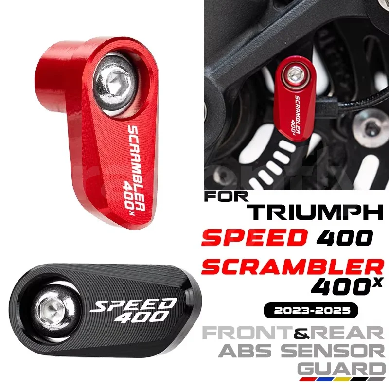 

Для Triumph Scrambler 400X400 X Speed 400 2023 2024, аксессуары для мотоциклов, алюминиевое переднее и заднее колесо, защита датчика ABS