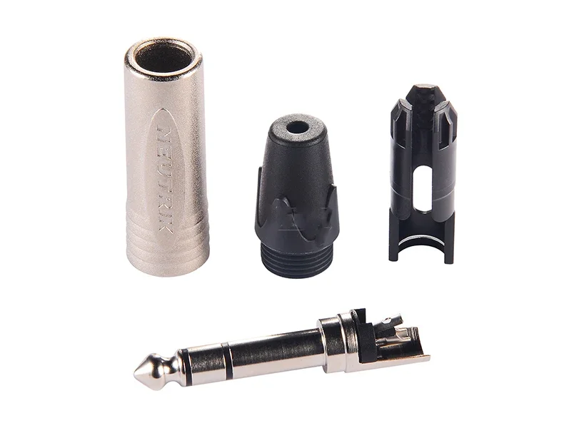 Schweiz NEUTRIK NP3X 3 pol rechten winkel 1/4 "6,35mm 6,5 stereo sound gold-überzogene stecker gerade winkel