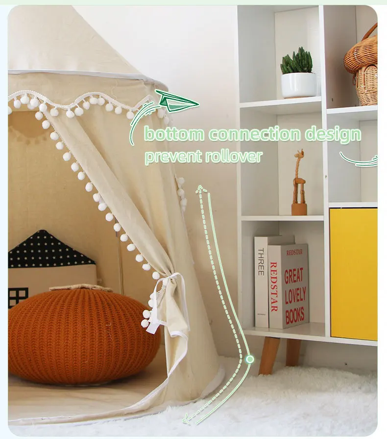 Grande tente tipi pliante jouet tente enfants jouer maison pour enfants Prince château enfants cadeaux de plein air jouets tente château