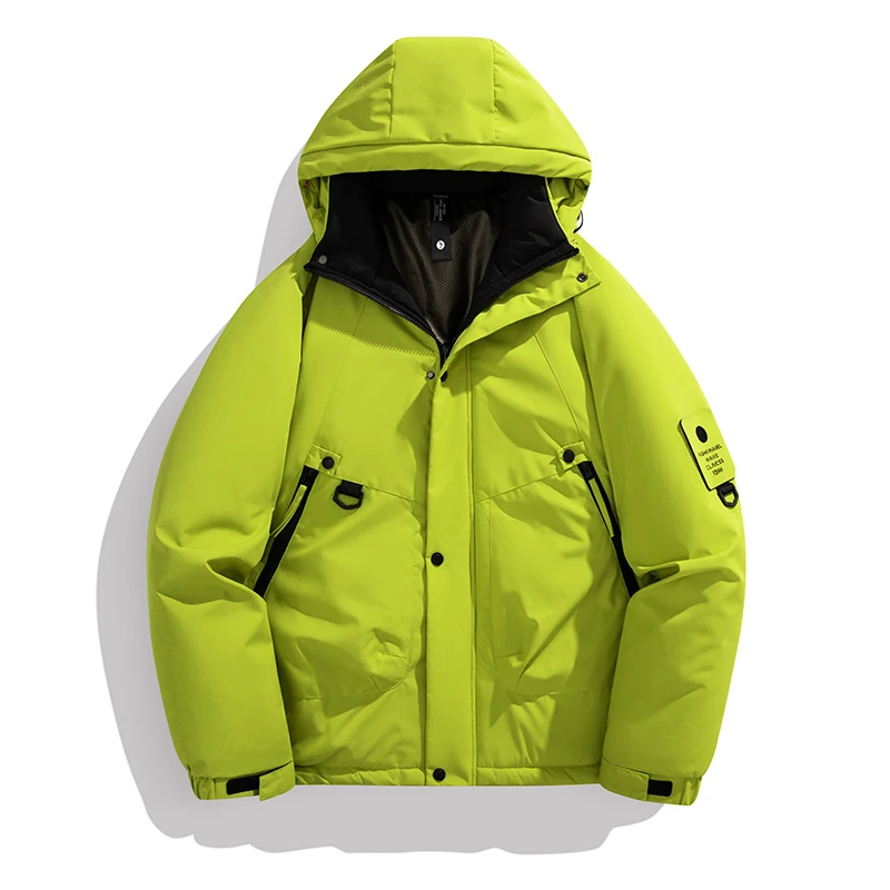 Men's Fashion Windbreaker Autumn Winter Parka Coat Male Jacket Windproof Casual Overcoat Warm Hombre New Streetwear Outdoors
