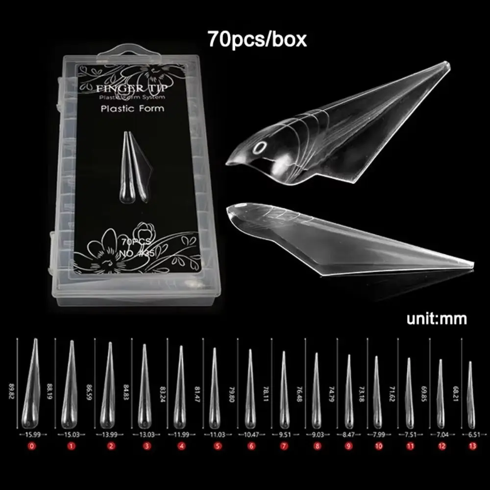 Moules d'extension d'ongles en Poly Gel pour ongles, Stiletto incurvé, réutilisable, forme avancée, double forme, couverture complète, formes d'ongles 3D, 2025