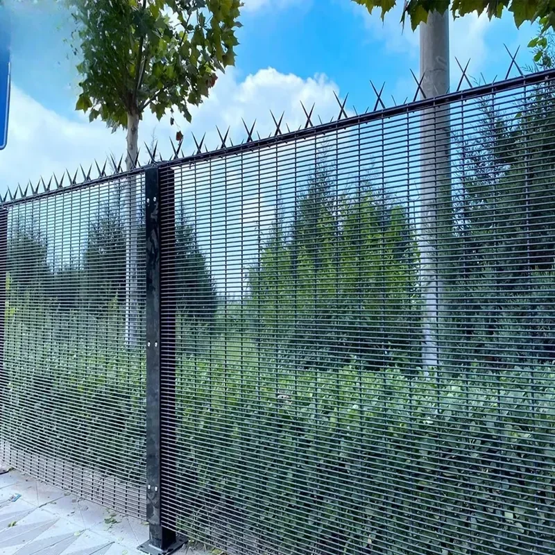 Heat Treated Anti-Climb Metal Security Fence Eco-Friendly Design Rodent Proof Powder Coated Finish for Construction Sites