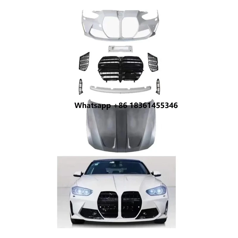 

For 3 Series 320i 328i 33iI 335i 340 Factory Hot Selling F30 F35 Body Kit Change to M3 M4 Hood Body Kit PP Plastic Body Kits