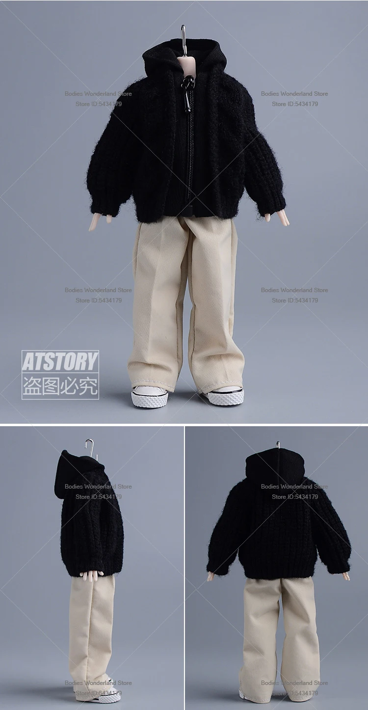 В наличии 1/12 масштаб мужской солдат вязаный свитер кардиган куртка повседневные прямые брюки для 6-дюймовой экшн-фигурки куклы