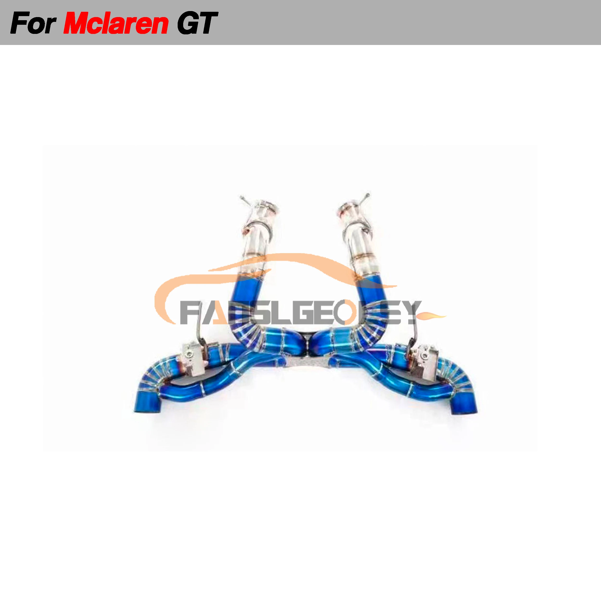 Titanium Alloy Exhaust Catback Performance System Auto Parts For Mclaren GT Tuning Muffler Pipes Use OEM Valves Sport Downpipe