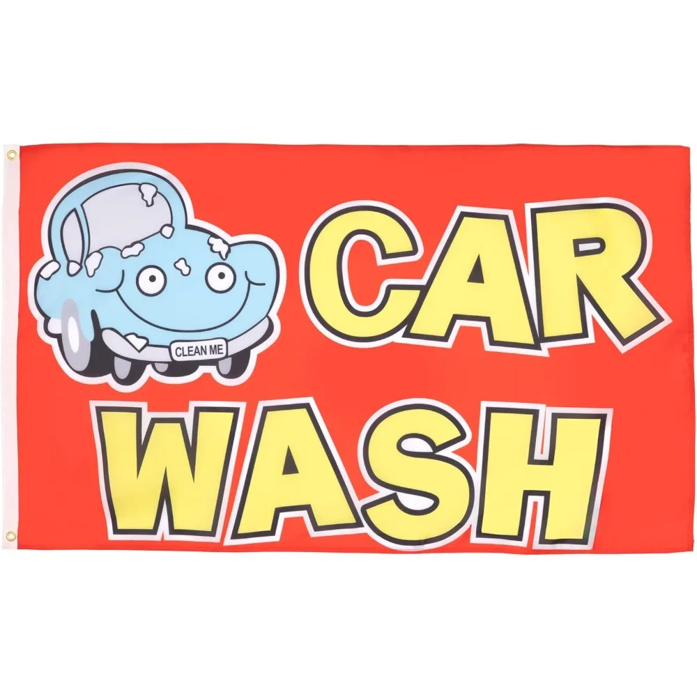 

AZ FLAG — мультяшный флаг для автомойки — 3x5 футов — 100D полиэстер, баннер для автомойки с двумя металлическими втулками — устойчивый к выцветанию — Vivi
