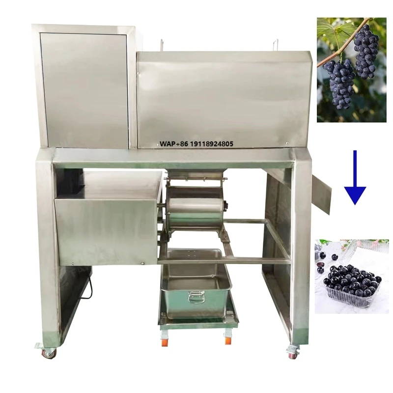 Automatic Grape Stem Separator Fruit & Vegetable Peeling Machine for Natural Grape Juice Production