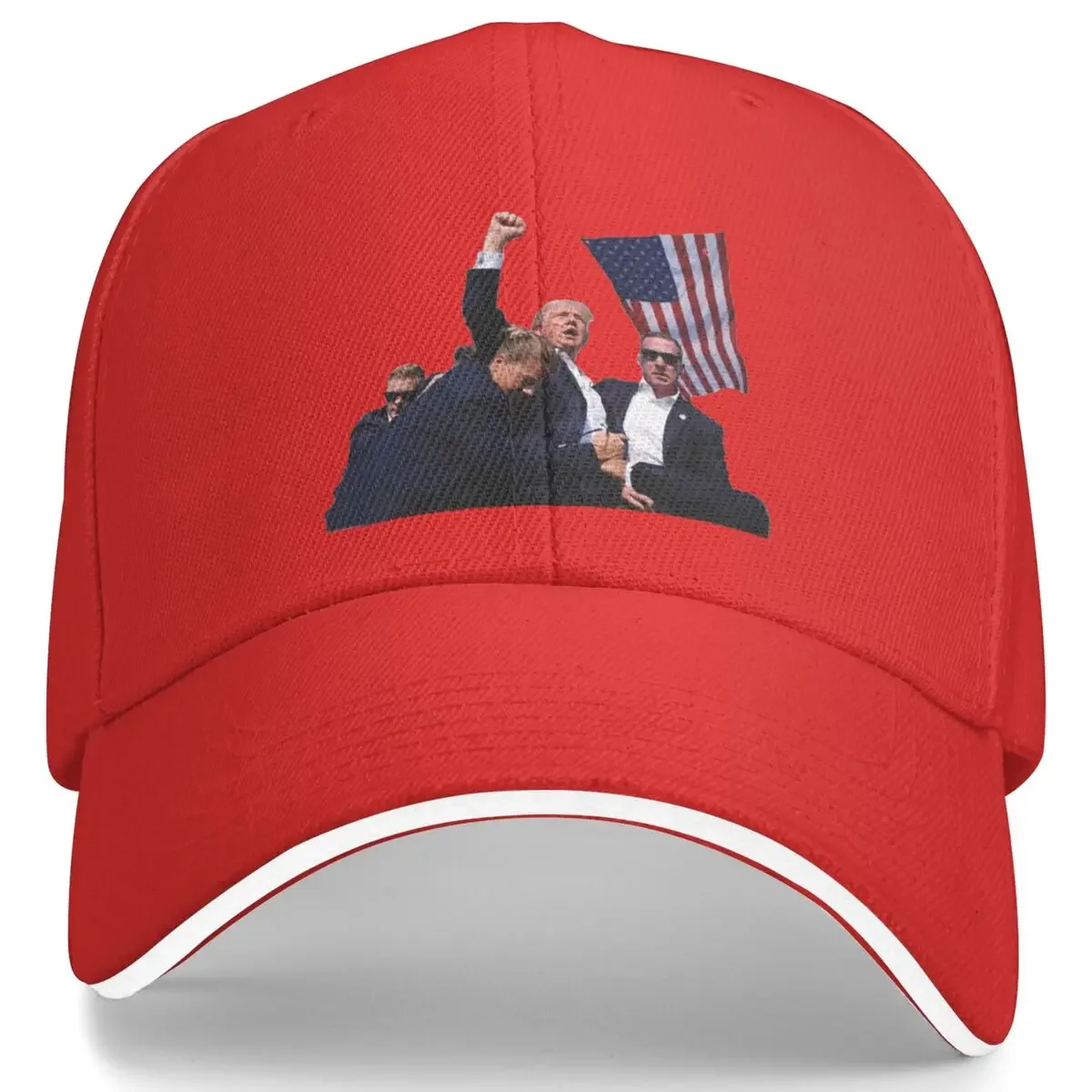 Shooting At Trump Assassination Scene Baseball Cap Accessories Stylish Trump Got Shot Snapback Hat For Unisex Casual Headewear