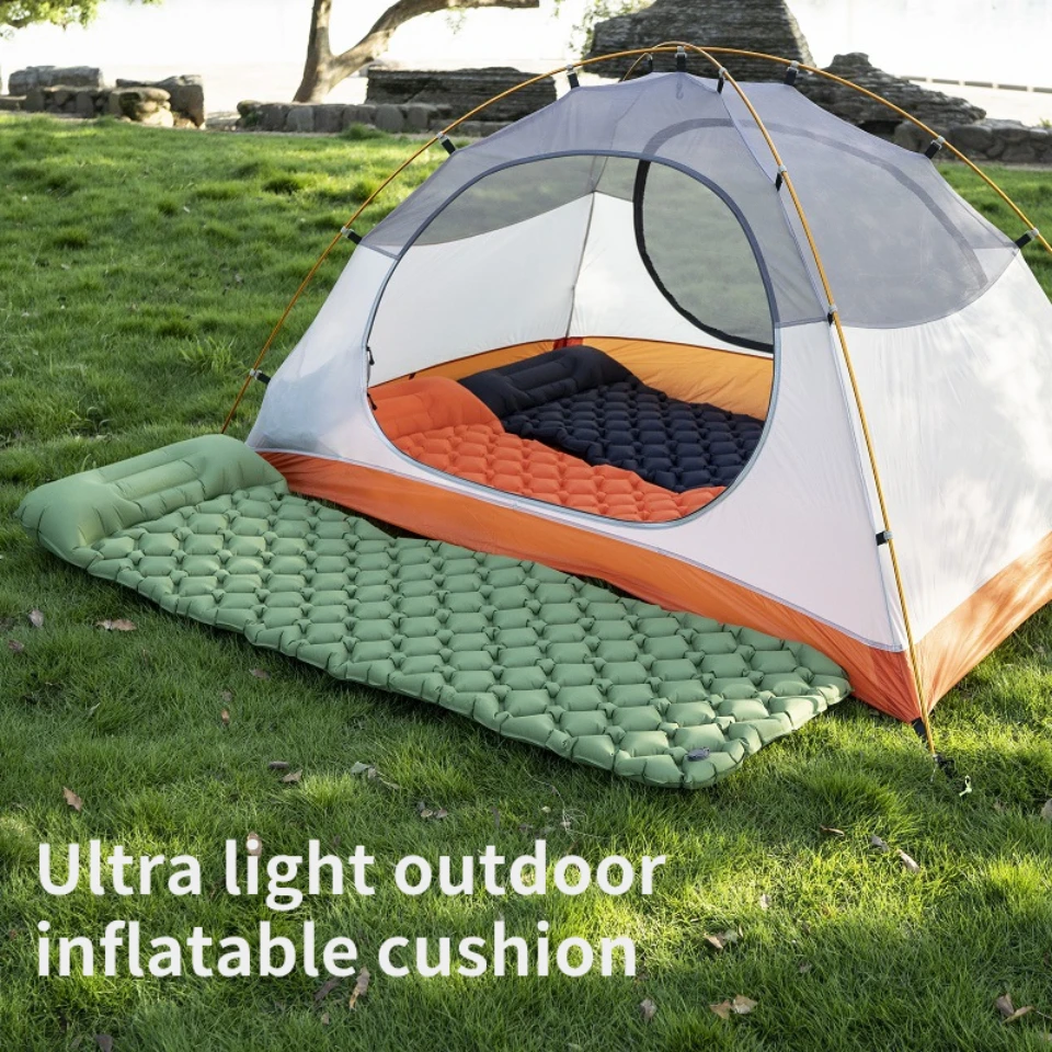 Cojín de aire plegable para cama de Camping, cojín de aire portátil, impermeable