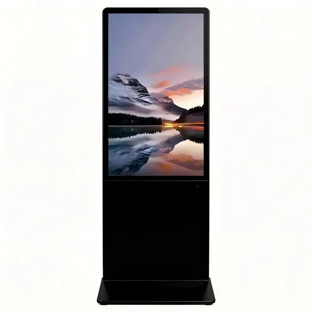 32 Inch Android Touch Screen Kiosk Totem Display Advertising Player Ultra Thin Lcd Indoor Floor Standing Digital Signage