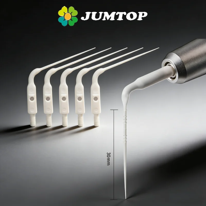 

JUMTOP 5Pcs Dental Root Canal Endodontic Irrigation Tips Plastic Endo Tips for Air Scaler