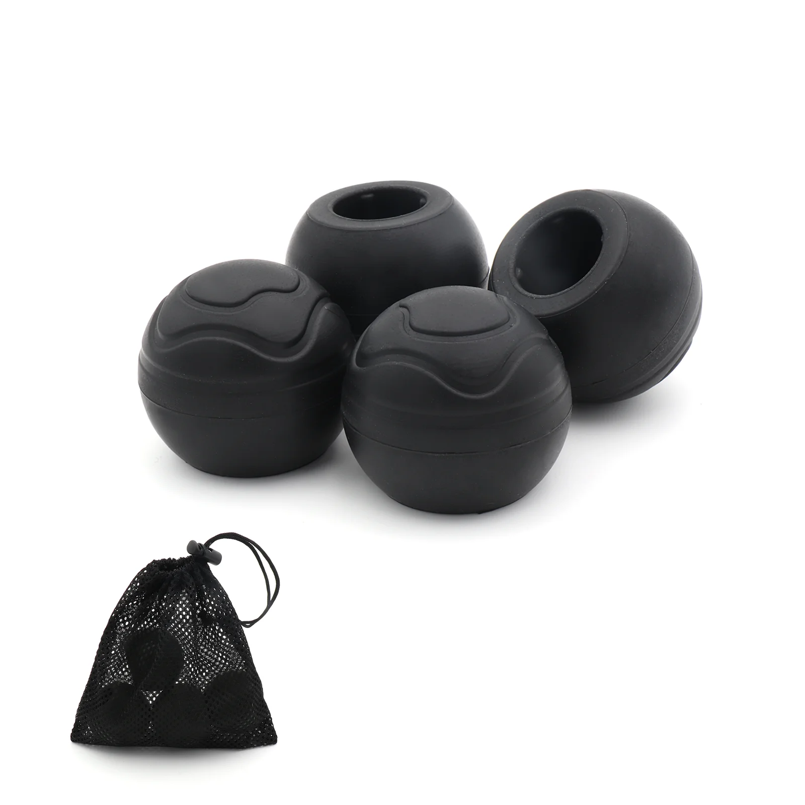 4 pçs cadeira de acampamento anti deslizamento perna boné cadeira dicas bola boné absorção choque lua cadeira pé capa acampamento spal capa bola