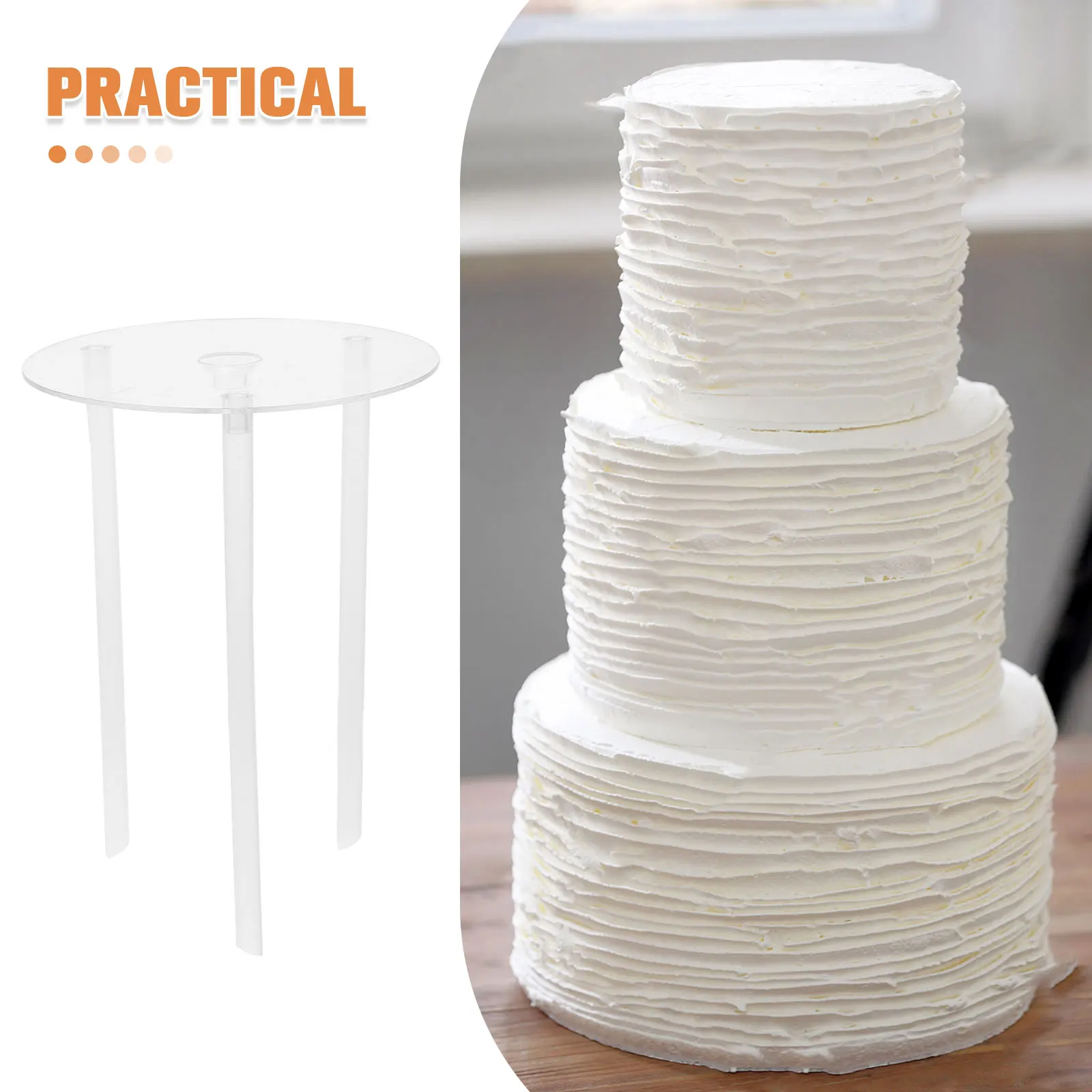 

4 Set Cake Stand Dowels for Tiered Cakes Divider Decorating Kit Supplies Boxes with Boards Splitter