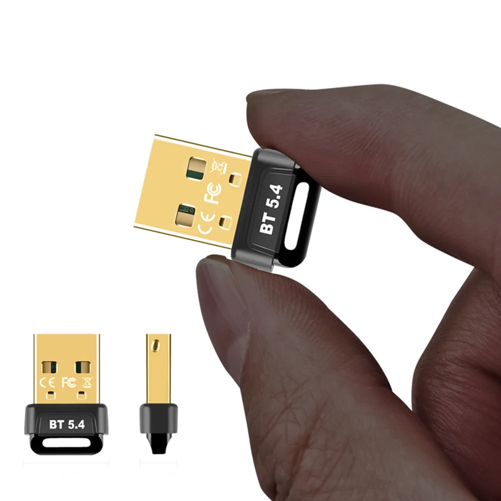 BT 5.4 Adapter Wireless BT Transmitter Receiver Plug and Play Wireless Dongle for PC Mouse Keyboard Headphones Speakers