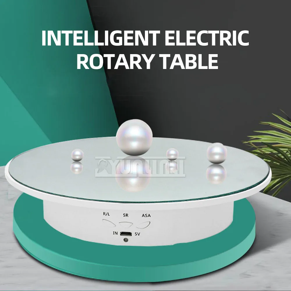 

20cm Intelligent Electric Rotating Display Stand 360 Electric Rotating Product Jewelry Display Turntable for Video Shooting