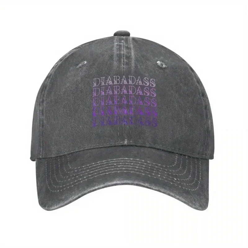 Luxury Brand - Unisex Black & (Compatible with) Pink Diabadass Textile Baseball Cap for Men & Women, Golf, Casual Wear | Machine