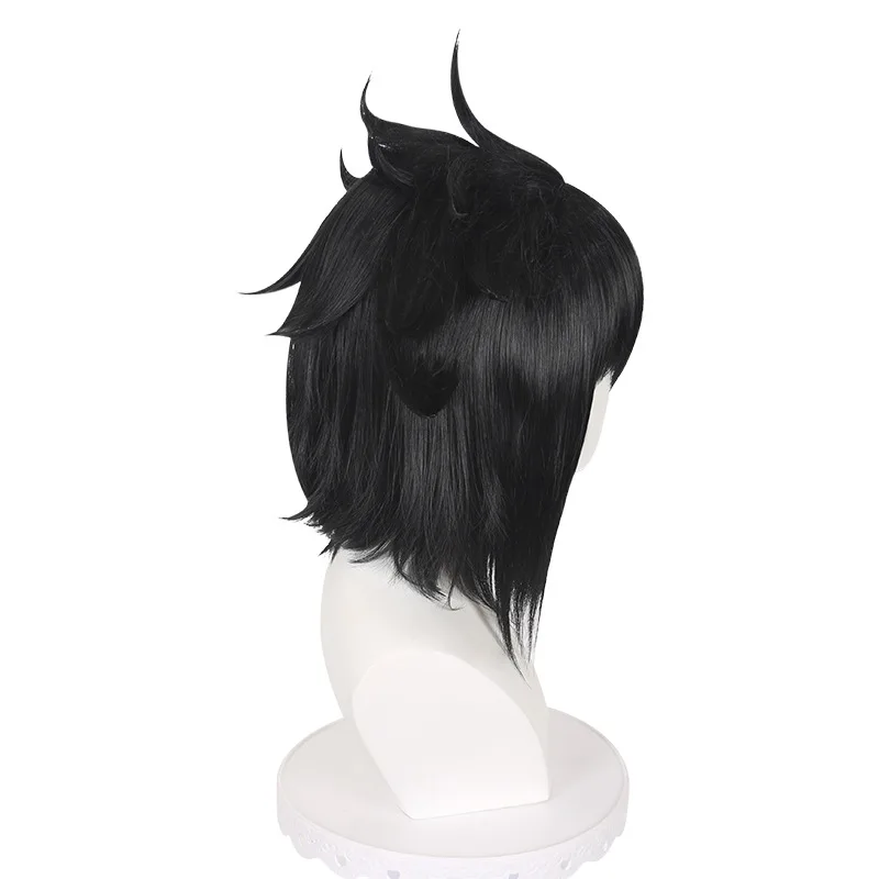 Uchiha Sasuke perruque noire hérissée Cosplay Anime perruque facile à coiffer perruque