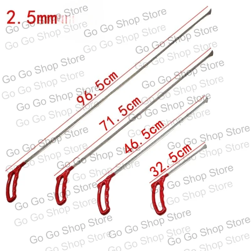 4Pcs Car Dent Repair Flat Chisel & Hook Set Straight Lever Hooks for Body Seam Dent Fix