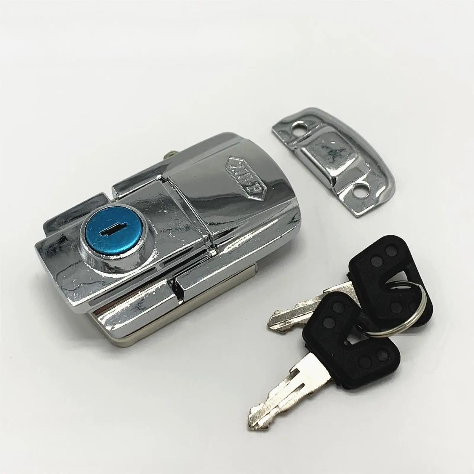 Motorbike Trunk Lock Anti Theft Cylinder Replacement Accessories with Keys for Large Rear Storage Box