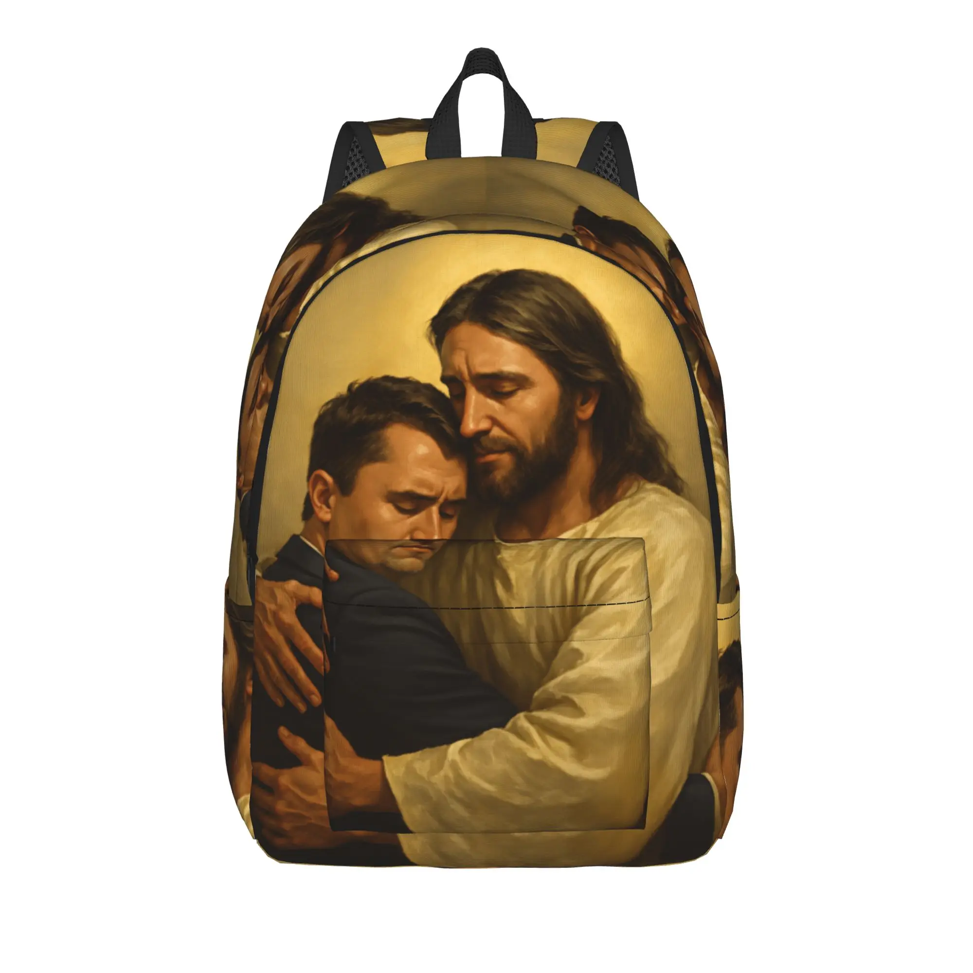 Charlie Kirk Death Backpack  Youth Polyester University Backpacks Pattern Streetwear High School Bags Rucksack