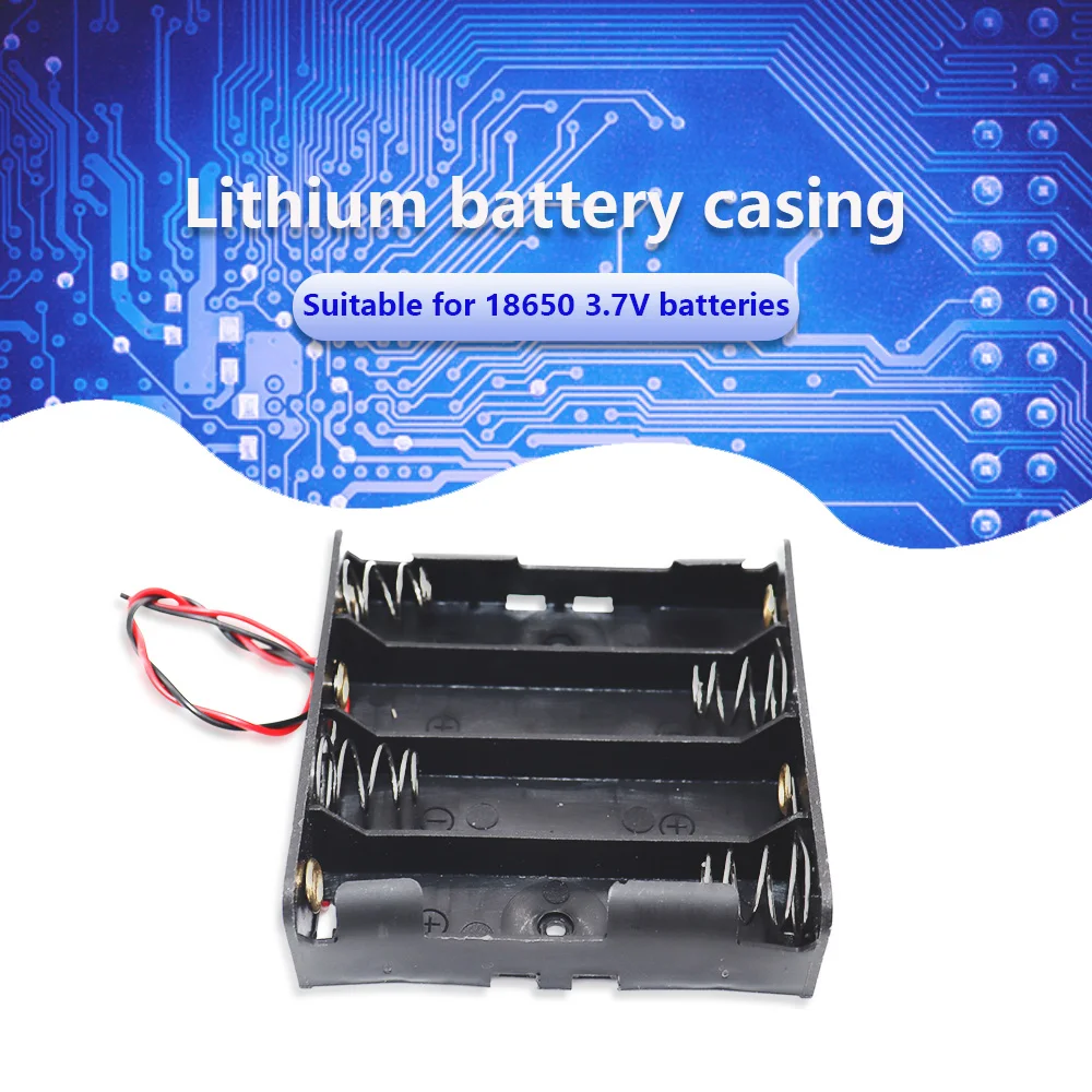 Battery Storage Case Clip Holder Container 1/2/3/4X 18650 Battery Holder DIY Battery Storage Box Case for li-ion 3.7V Battery