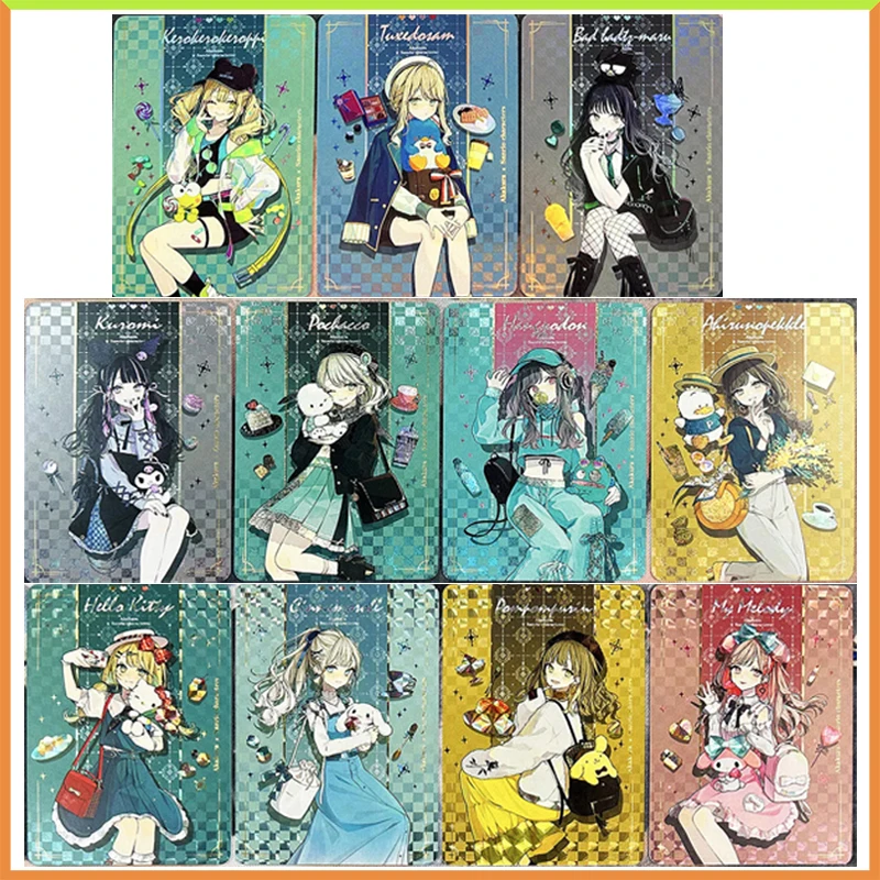 

Anime Goddess Story DIY ACG Laser Flash Card Hatsune Miku Hu Tao Toys for boys Collectible Cards Christmas Birthday Present