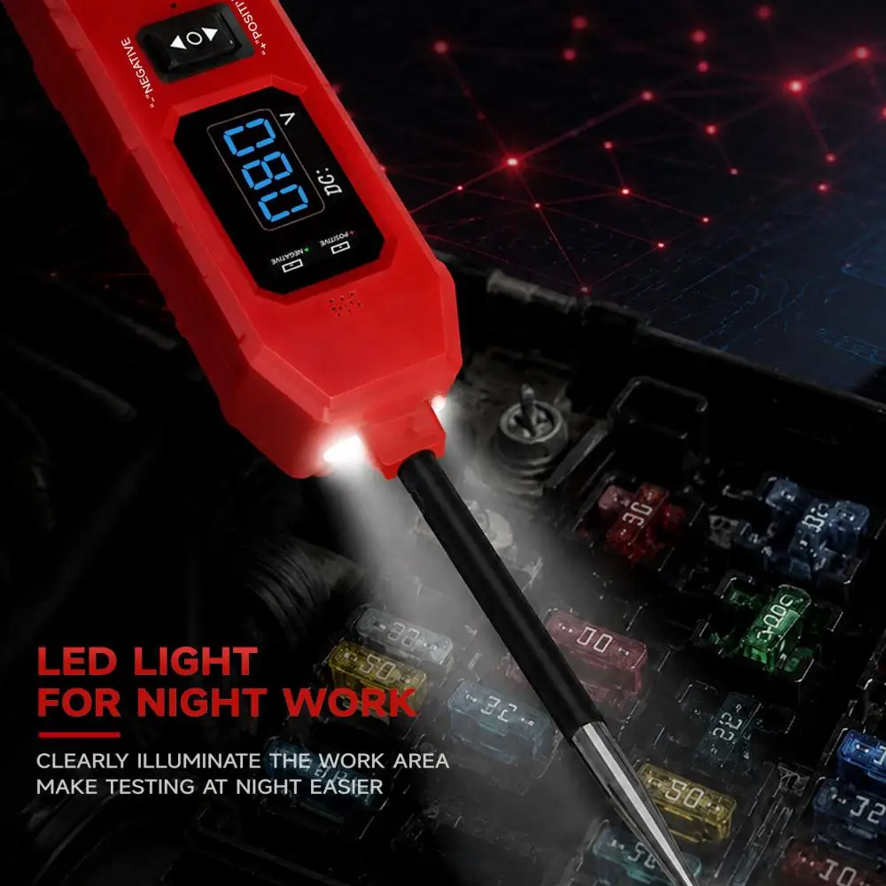 DW833 2in1 Automotive Circuit Tester And Car Relay Tester LED Display Universal DC3.5-36V Automotive Electronic Relay Test Tool