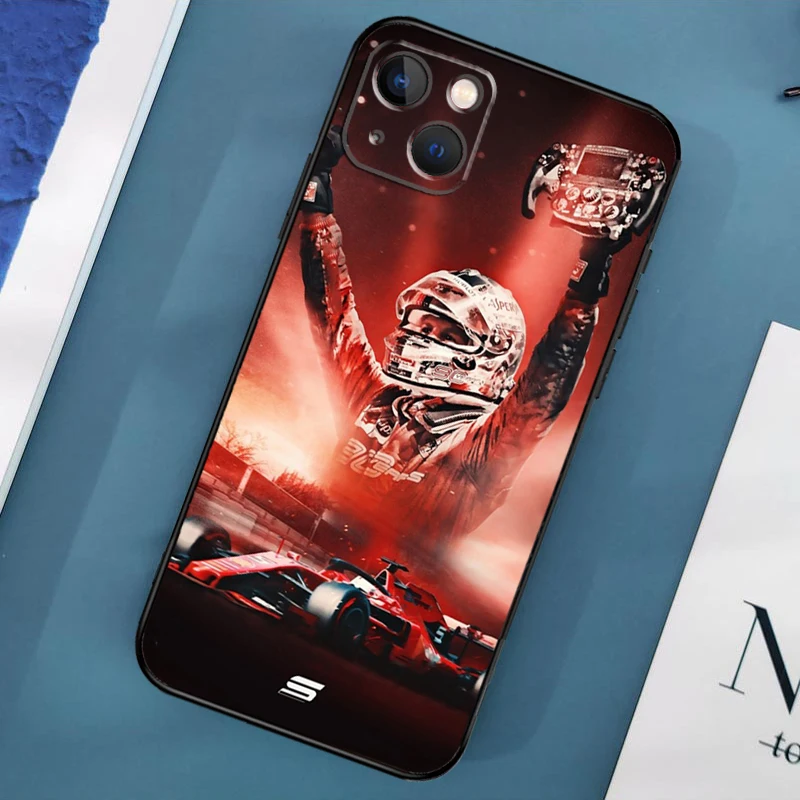 Sebastian Vettel F1 Formula Phone Case For iPhone 16 15 13 12 11 14 Pro Max Mini X XR XS MAX Plus Back Cover