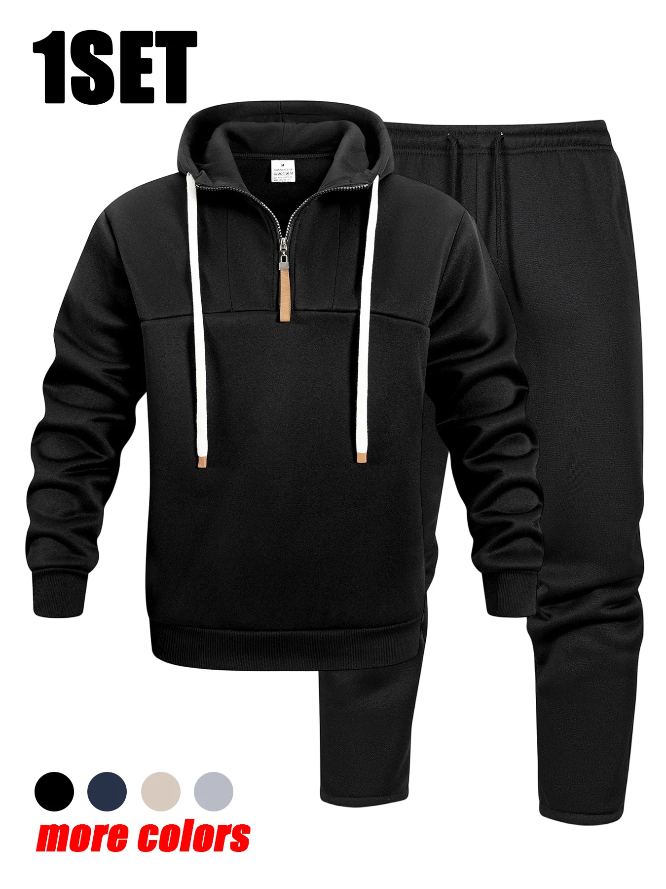 

Sports Hot Sale Men's Tracksuit Hooded Long Sleeves Casual Single Piece Sweatshirts And Daily Sweatpants Comfort Outdoor Jogging