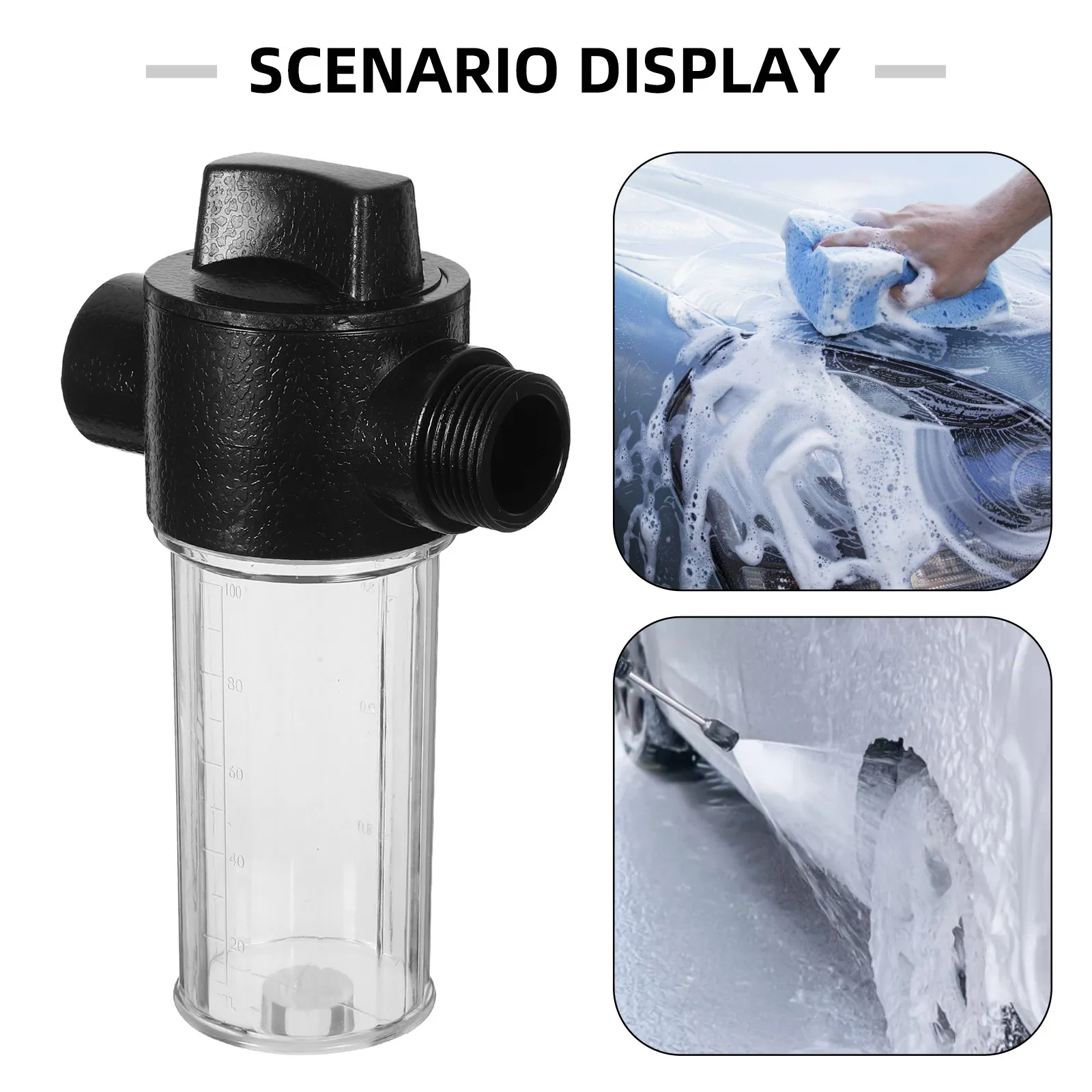 Foam Sprayer Bottle Quick Connect Multi-Use Garden Hose Soap Dispenser Car Wash Foam Sprayer Pet Bathing Outdoor