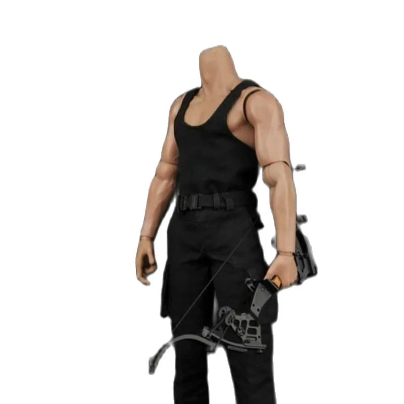 1/6 Black Vest Combat Pants 1:6 Scale ZYTOYS ZY16-12 Clothes Fit 12\'\' Male Action Figure Body