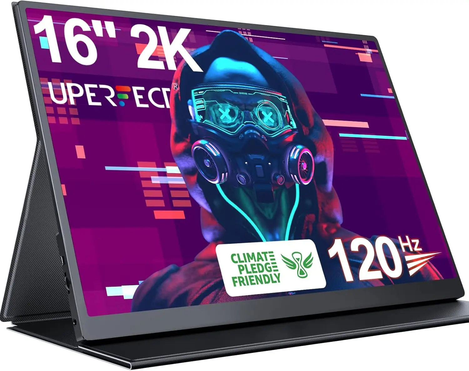 

16-дюймовый портативный игровой монитор 2K 120 Гц, QHD 2560x1600, 400 нит HDR, внешний экран с защитой зрения для ноутбука, ПК, телефона, консоли