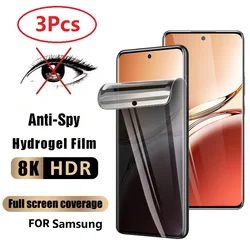 3Pcs Screen Protector Film For Samsung Galaxy A05 A15 A25 A35 A55 A04 A14 A24 A34 A54 F04 F14 F34 F54 Privacy Hydrogel Film