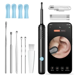 Ear Cleaner with Camera Set HD Ear Sticks Otoscope USB Charging Endoscope Wax Removal Tool Earpick Ear Cleaning Set Health Care