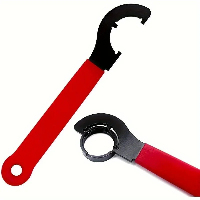 1Pc Anti Slip Handle Spanner Wrench Tool, Outer Diameter 1 1/4 Inches For Floor Pipes Fitting, Cars Walnut