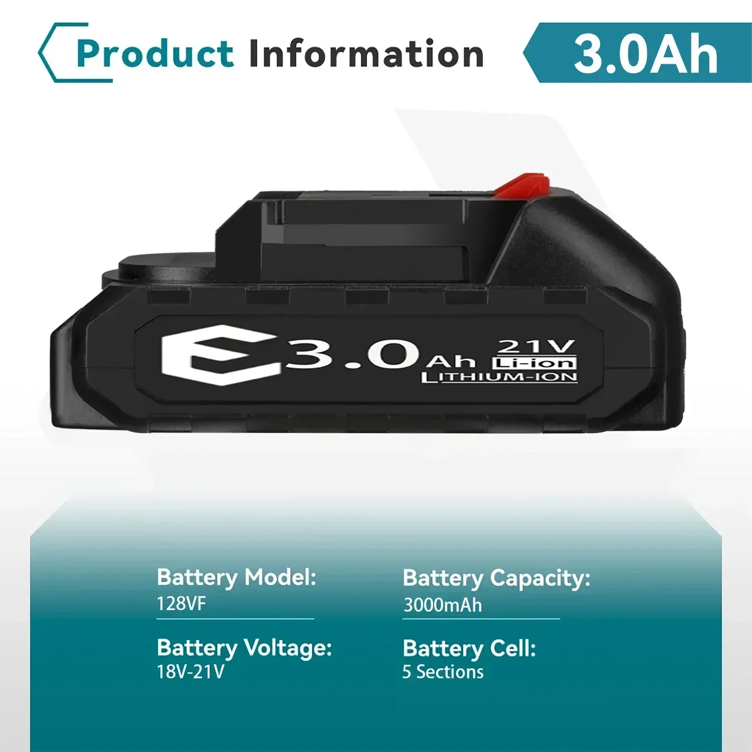 Makita 21V Battery Pack 5S2P Li-ion 3000mah 6000mah 9000mah Fast Charging Safety Certified for Electric Drill/Driver Tools