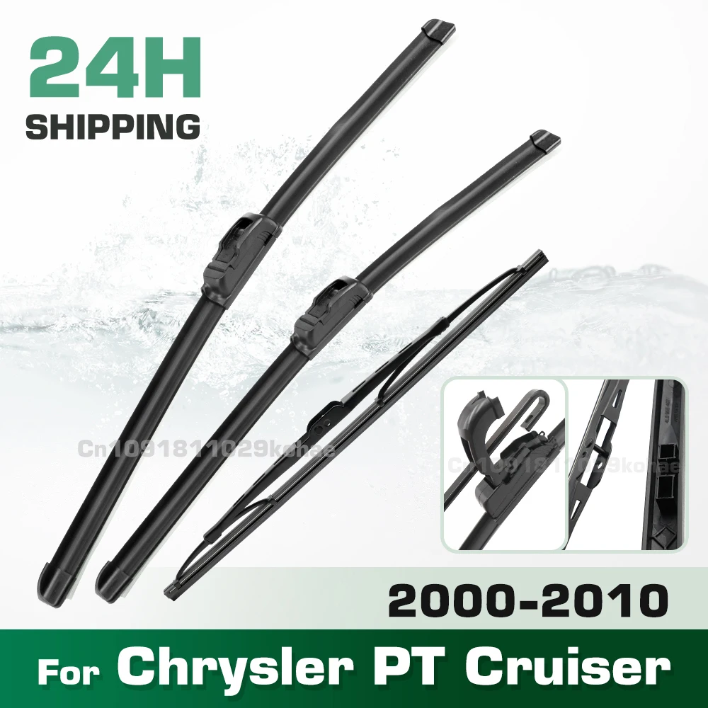 

GREATROAD Wiper LHD&RHD Front & Rear Wiper Blades Set For Chrysler PT Cruiser 2000 - 2010 Windshield Windscreen Window Brushes