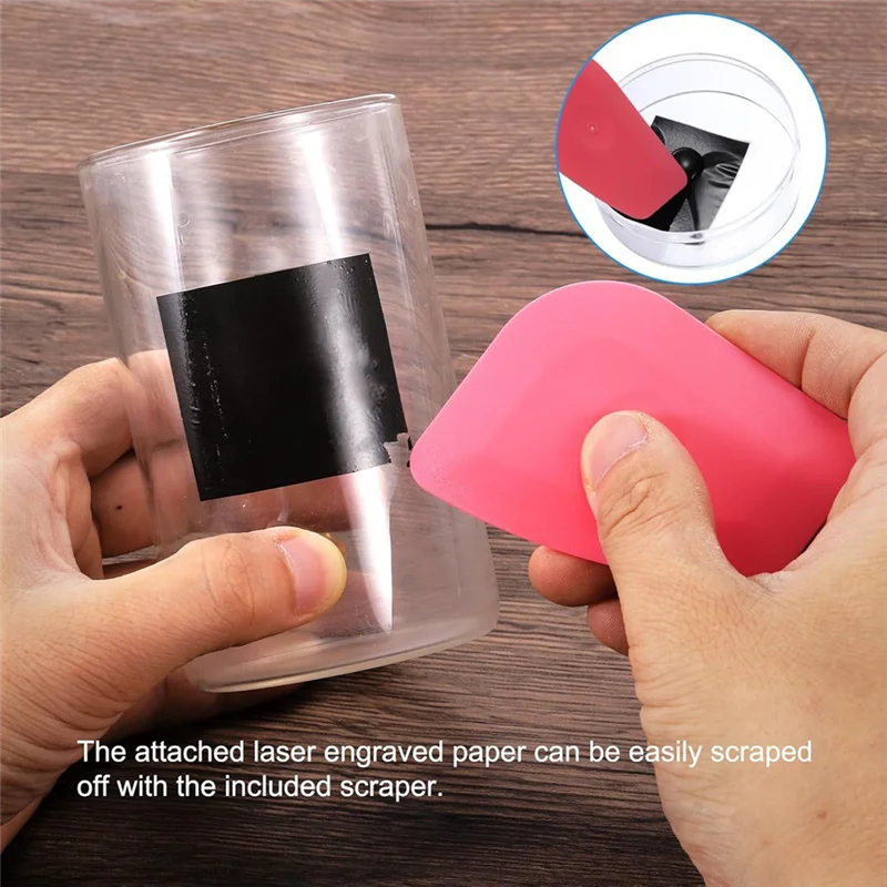 ХОРОШАЯ бумага для лазерной гравировки, 2 шт., цветная бумага для маркировки лазерной гравировки для волоконной лазерной маркировки и гравировки на металлической керамике