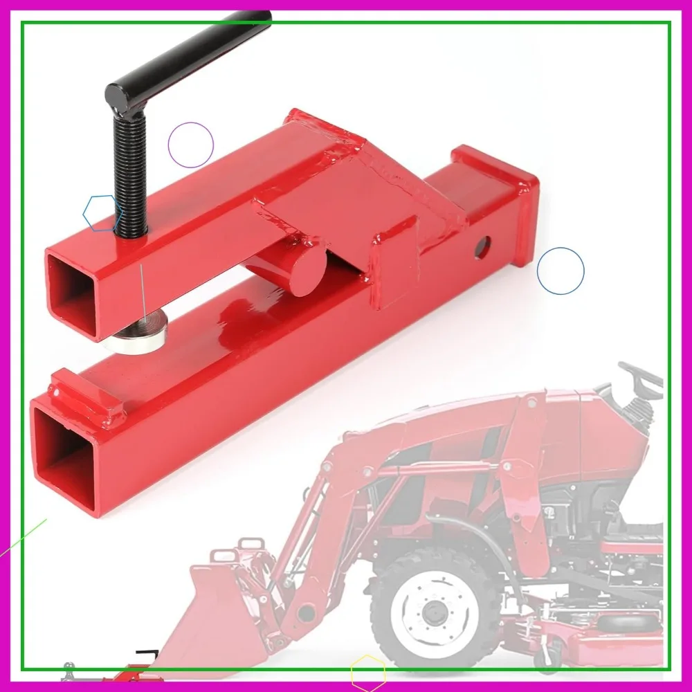 

2" Ball Mount Receiver Adapter for Tractor Bucket Forklift, Heavy Duty Clamp On Trailer Hitch with Rust Resistance