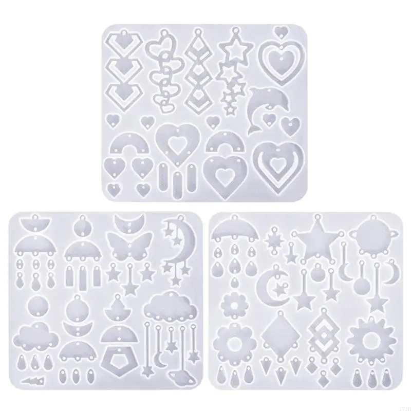 

37JB Silicone Mold for Personalized Pendant Elegant Mold for Artistic Crafts