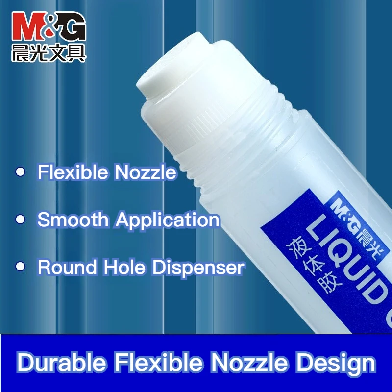 Klej w płynie M&G z aplikatorem pędzelkowym 50ml 125ml, materiały do rękodzieła DIY, do tworzenia biżuterii, małe butelki, artykuły papiernicze
