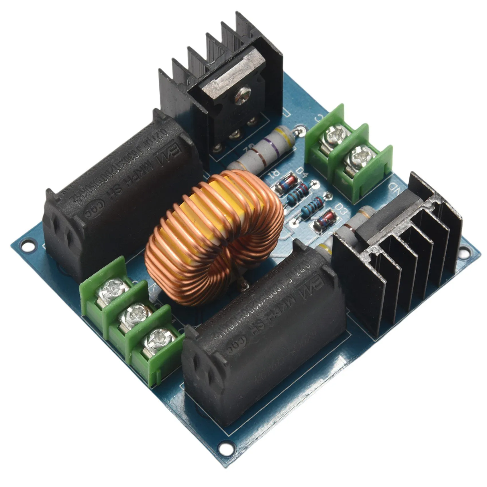 

ZVS плата драйвера ZVS Индукционная цепь нагрева DC12-30V плата драйвера источника питания с нулевым напряжением