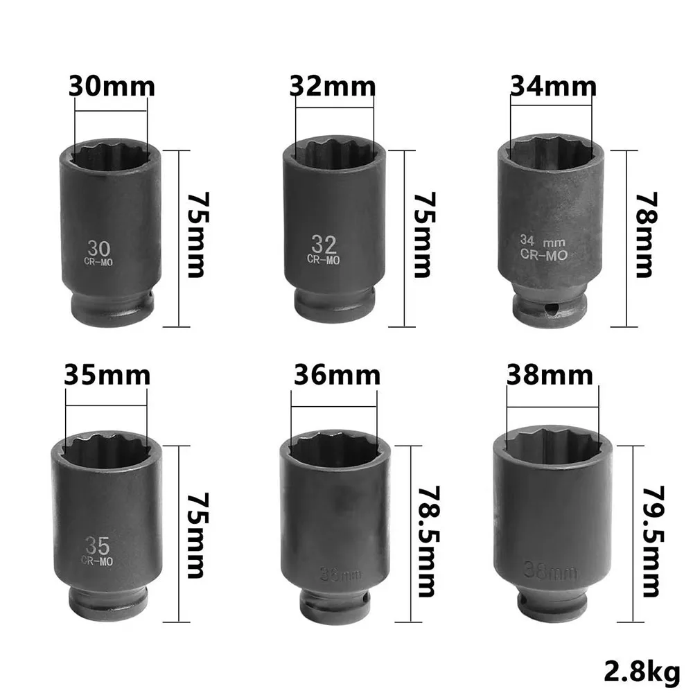

Extended Axle Nut Socket Wrench Set Halfshaft Bolts - Long Propshaft Nut Socket for Vw
