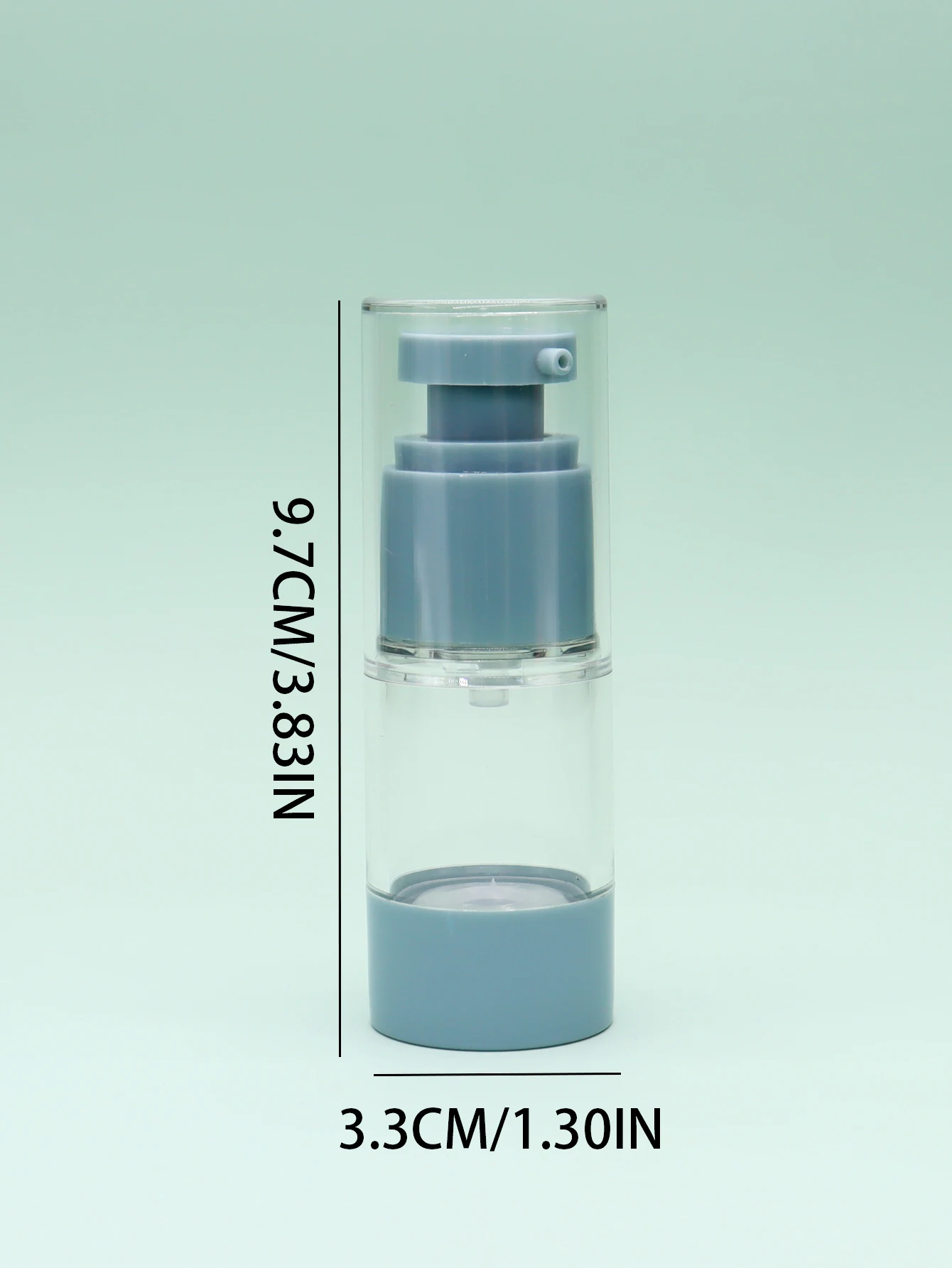 24PCS 15ml 30ml 50ml Blauw Airless Lotion Pomp Flessen 1oz Airless Lotion Dispenser voor Hervulbare cosmetische Containers