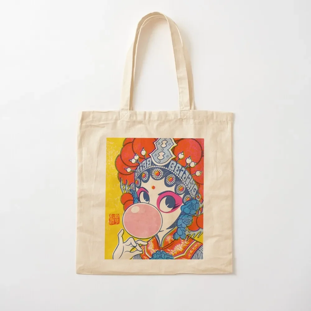 Pop Opera Tote Bag shopping bags foldable tote bag women Canvas Tote Bag
