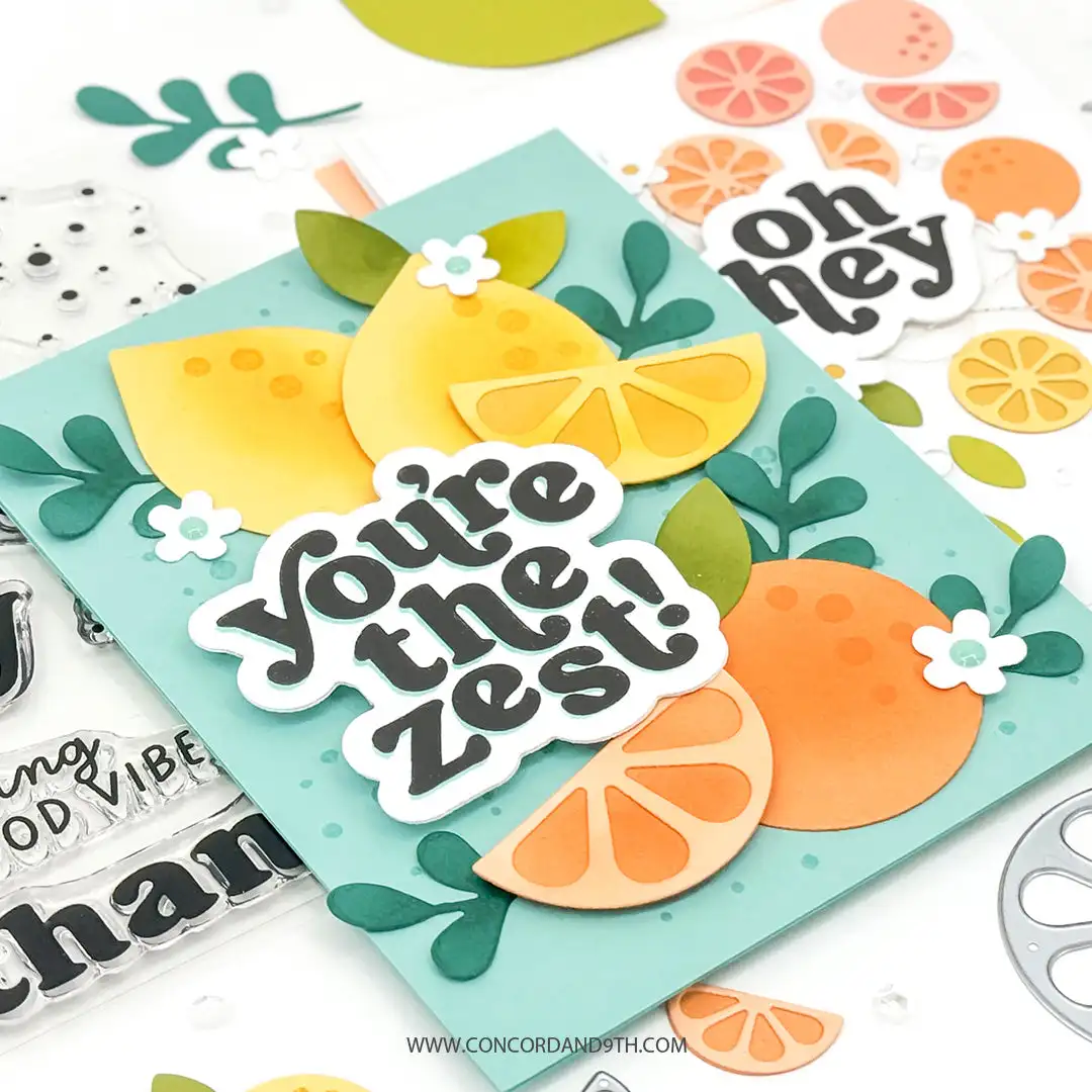 Citrus Crush Tumblers Shortcuts Metal Cutting Dies Clear Stamps Stencil for DIY Scrapbook Craft Supplies 2024 Spring Print