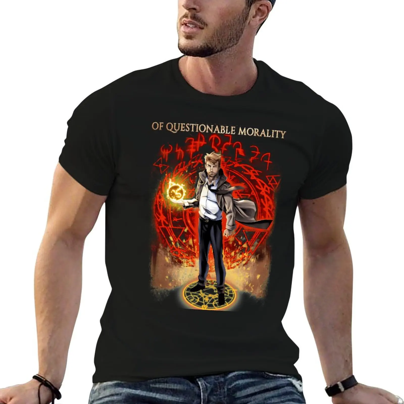 

John Constantine Hellblazer T-Shirt man t shirt cotton high quality cotton t shirt pack t shirts for man pack white T-shirt